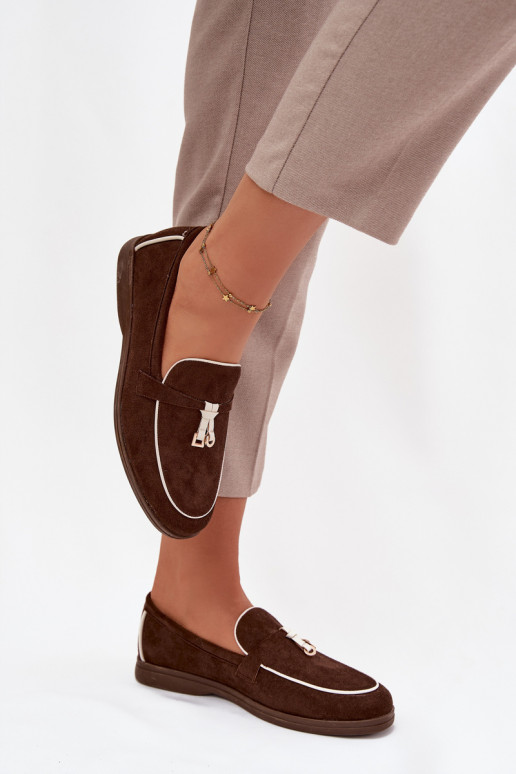 Mokasīni Mokasīni SieviešuEko zamšādau CzekoladoIne DarInen