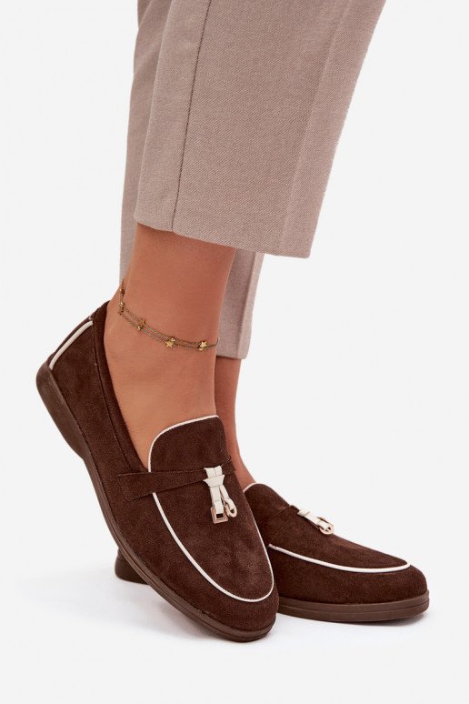 Mokasīni Mokasīni SieviešuEko zamšādau CzekoladoIne DarInen