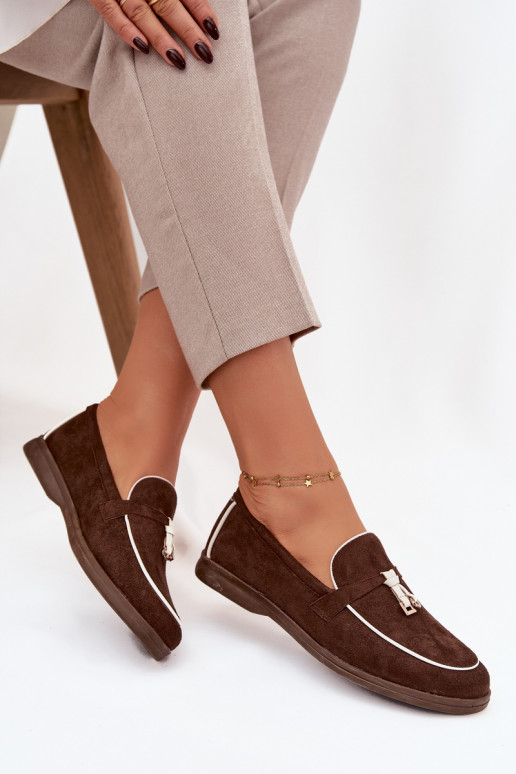 Mokasīni Mokasīni SieviešuEko zamšādau CzekoladoIne DarInen