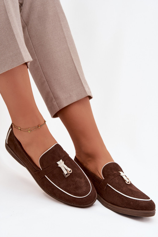 Mokasīni Mokasīni SieviešuEko zamšādau CzekoladoIne DarInen