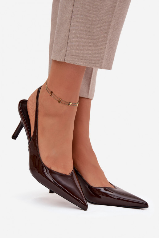 Laque Kurpes ar papēdi CzekoladoIne Phelia