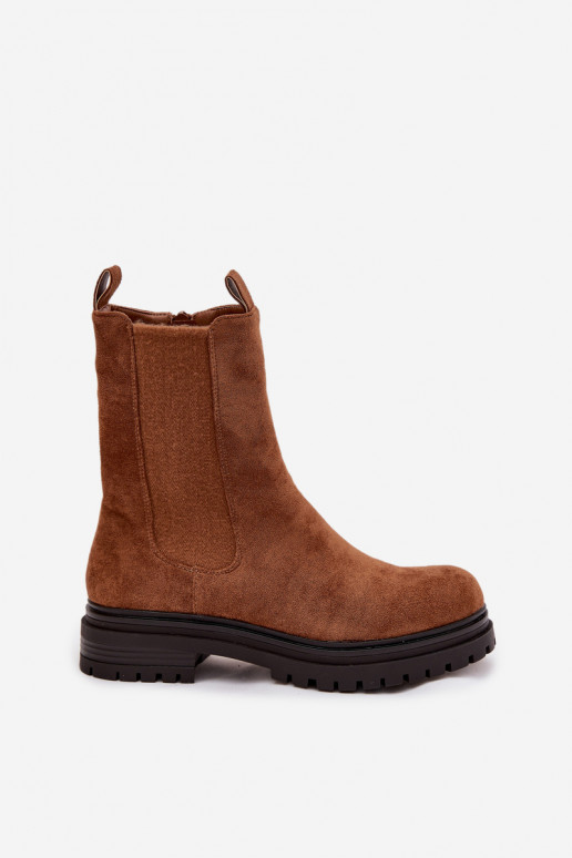 stilīgi puszābaki Sieviešu Uz pili brūnas krāsas Julienne