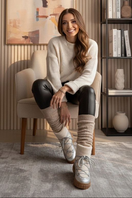 Sudrabaini silti sniega zābaki ar...