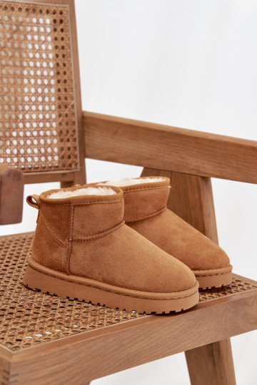 Bērnu/pusaudžu sniega zābaki, siltināti ar vilnu iekšpusē, Mireya, brūnā krāsā 2