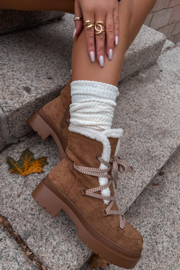 Sieviešu siltināti sniegbikses, brūnas krāsas, Irmara 2