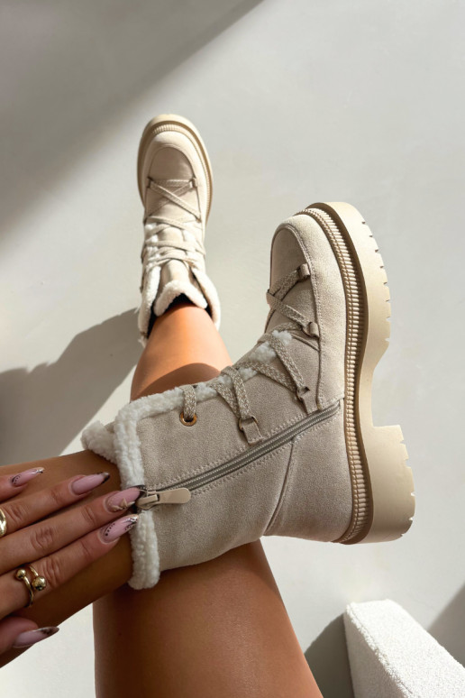 Sieviešu siltināti sniegbikses, smilšu krāsas, Irmara