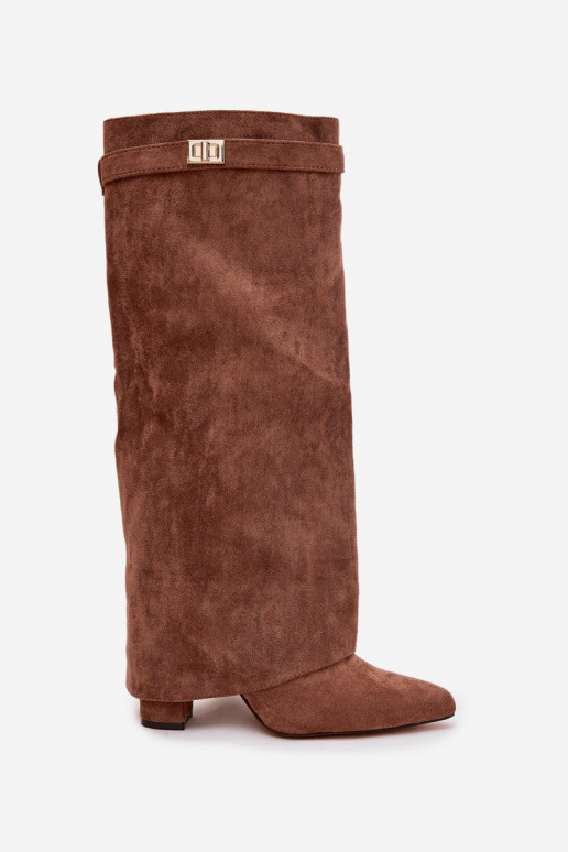 garie zābaki Eko zamšādaoIne Obcas Słupek Uz pili siltināti INyIninięta CholeInka smilšu krāsas Evyra