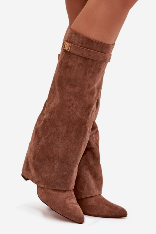 garie zābaki Eko zamšādaoIne Obcas Słupek Uz pili siltināti INyIninięta CholeInka smilšu krāsas Evyra