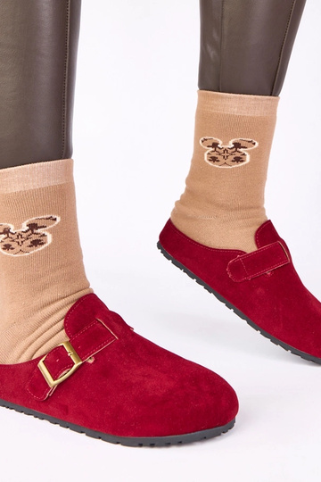 Bordo krāsas zābaki ar... 2