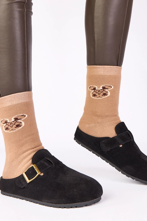 Melni zābaki ar dekoratīvu sprādzi...