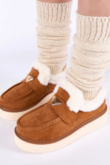 Brūni mokasīni silti ar... 2