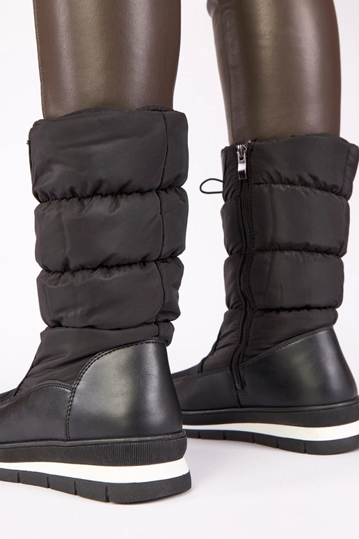 Melni sniega zābaki uz zema papēža ar...