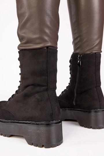 Melnas platformas apavi no...