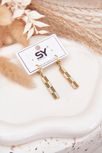 ar stilīgām detaļāmi INiszące ar mirdzošiem spīdumiņiem Stal Pozłacana 2