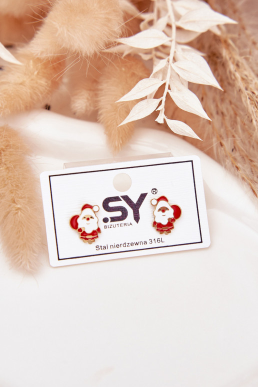 ar stilīgām detaļāmi Santa Clause izgatavots no nerūsējošā tērauda