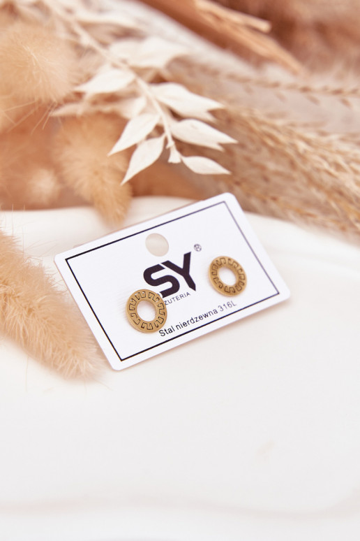 ar stilīgām detaļāmi Kółeczka no nerūsējošā tērauda Zelta krāsas