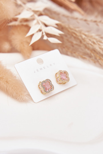 ar stilīgām detaļāmi ar mirdzošiem spīdumiņiem Zelta krāsas-Rozā krāsas