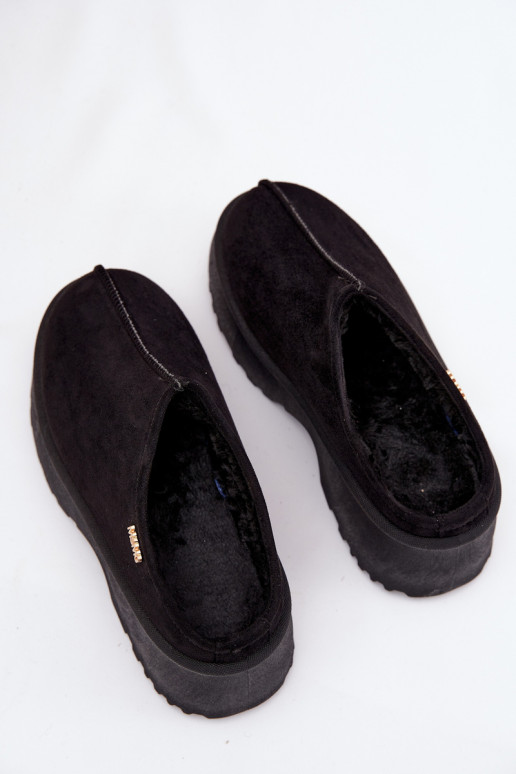 sniega apavi Sieviešu zemais ar platformu melnas krāsas Yrenna