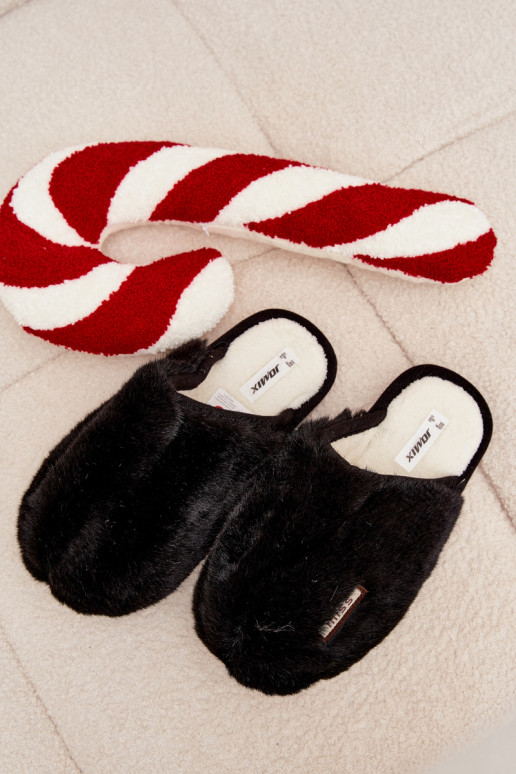 ar kažokādu Čības Sieviešu melnas krāsas Belinna