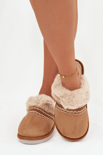 Čības Sieviešu ar kažokādu I Haftem brūnas krāsas Devianne