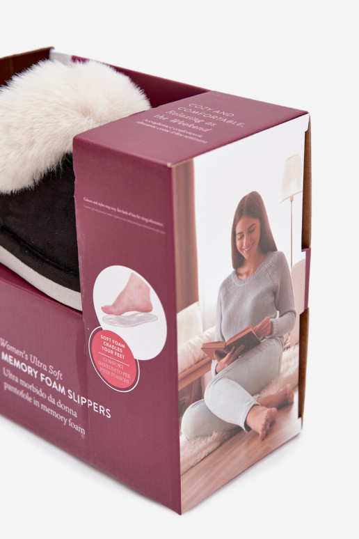 Čības Sieviešu ar kažokādu melnas krāsas Zanelia