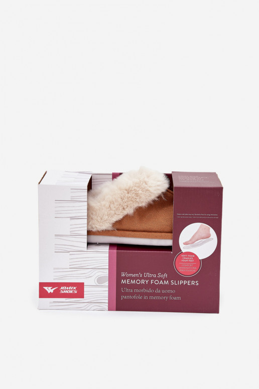 Čības Sieviešu ar kažokādu brūnas krāsas Delissa