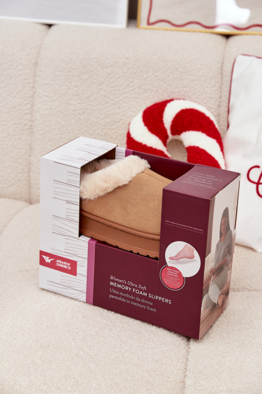 Čības Sieviešu ar kažokādu brūnas krāsas Eveline