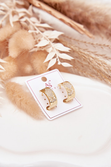 ar stilīgām detaļāmi Sieviešu Stal Chirurgiczna ar mirdzošiem spīdumiņiem Zelta krāsas