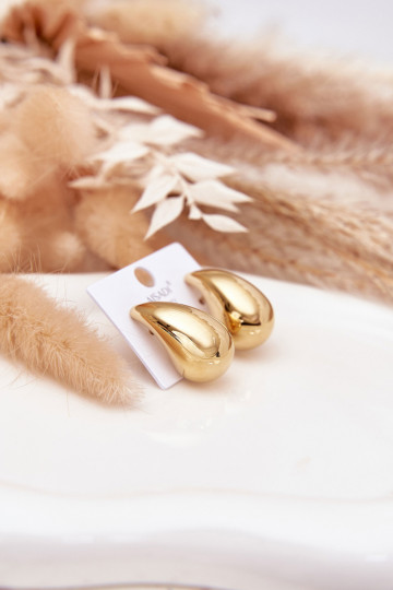 ar stilīgām detaļāmi Sieviešu Stal Chirurgiczna Liels Łezki Zelta krāsas