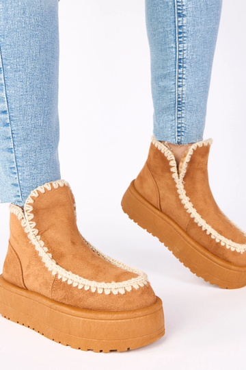 Brūni sniega zābaki uz... 2