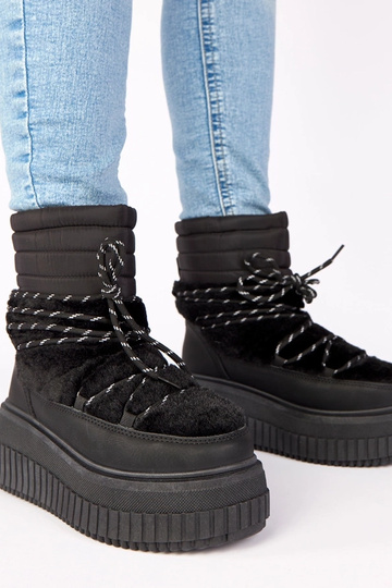 Melni sniega zābaki uz...