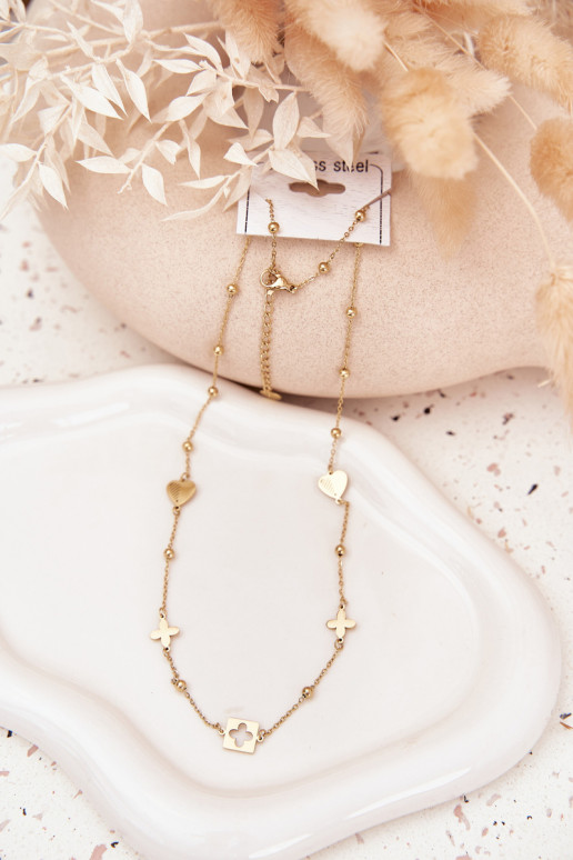 Kaklarota Ar Kuloniem Stal NierdzeInna Zelta krāsas