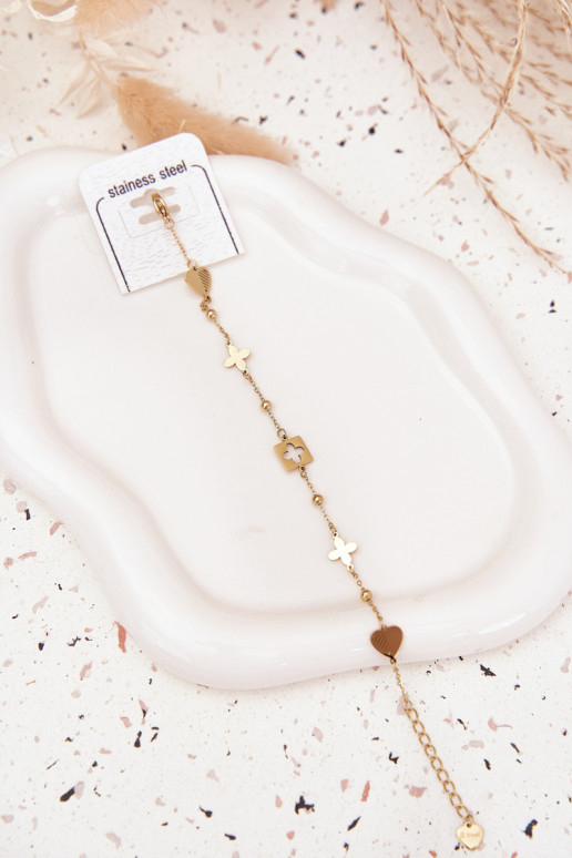 Aproce no nerūsējošā tērauda Ar Kuloniem Zelta krāsas