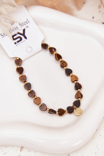 Aproce Sirdis izgatavots no nerūsējošā tērauda Brūnas krāsas 2