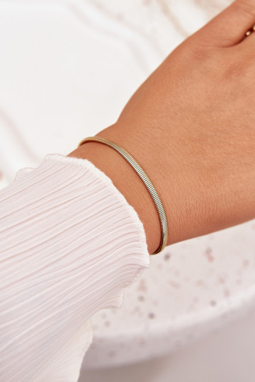 Aproce Čūska izgatavots no nerūsējošā tērauda Zelta krāsas