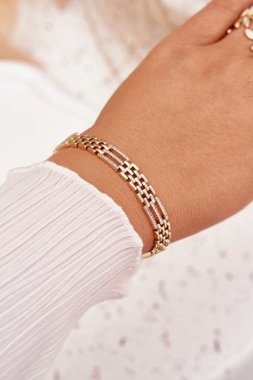 Aproce Sieviešu izgatavots no nerūsējošā tērauda ar mirdzošiem spīdumiņiem Zelta krāsas