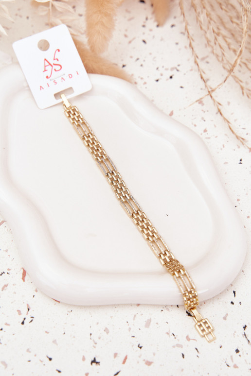 Aproce Sieviešu izgatavots no nerūsējošā tērauda ar mirdzošiem spīdumiņiem Zelta krāsas