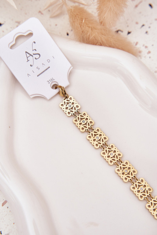 Regulējams Aproce Sieviešu ar mirdzošiem spīdumiņiem Stal Chirurgiczna Zelta krāsas