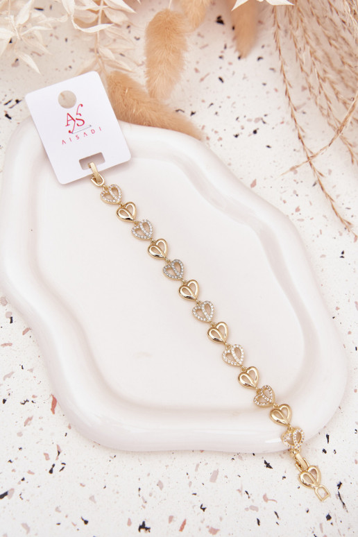 Aproce izgatavots no nerūsējošā tērauda ar mirdzošiem spīdumiņiem Zelta krāsas