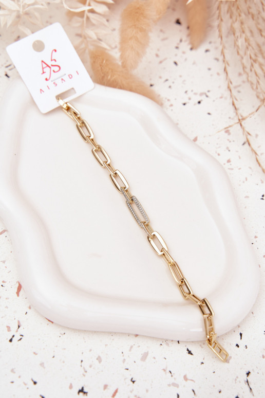 Aproce Sieviešu Ķēde izgatavots no nerūsējošā tērauda Zelta krāsas