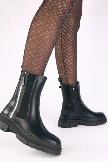 Melnas platformu zābaki ar... 2