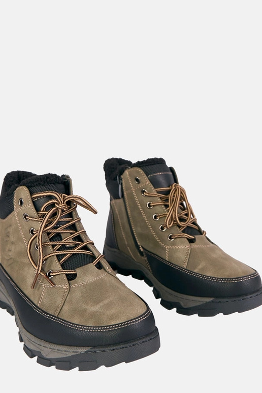 Zaļi vīriešu siltinātie zābaki Elias