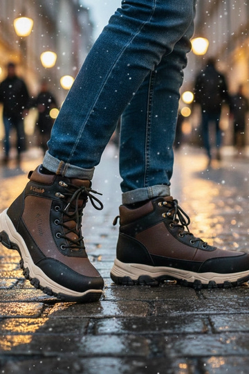 Brūni vīriešu siltinātie...