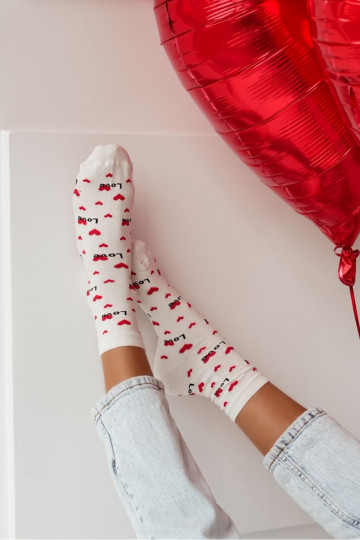 Zeķes Sieviešu Love Ecru