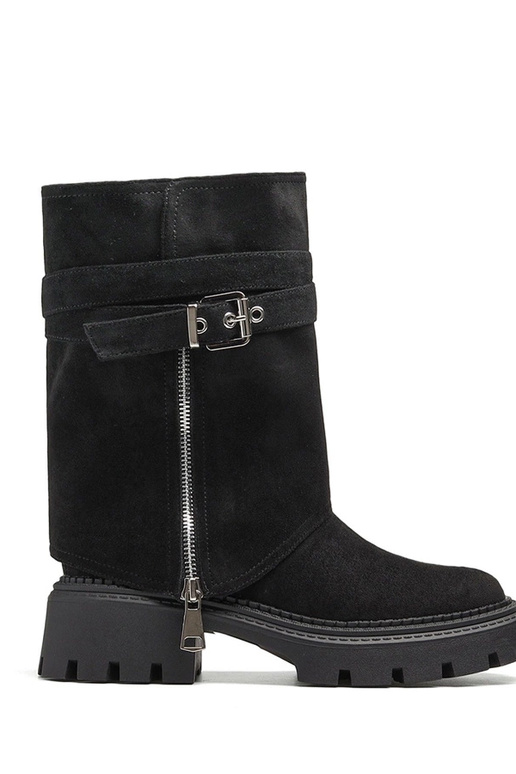 Melnās zābaciņi ar noņemamu augstumu...