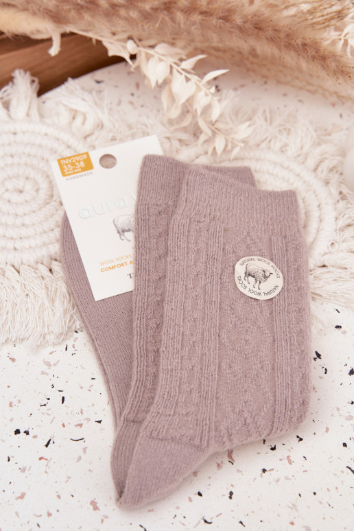 Zeķes Sieviešu INełniane Pelēkas krāsas