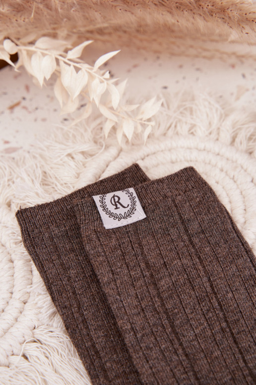 Kokvilnas zeķes ar svītrām Sieviešu pelēkas krāsas