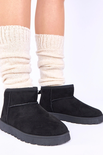 Melnas sniega kurpes ar...