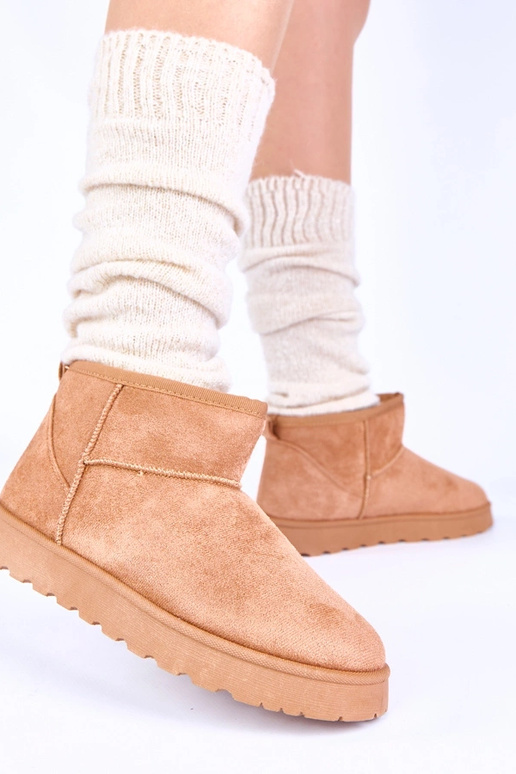 Brūnas sniega kurpes ar kažokādu Roelle