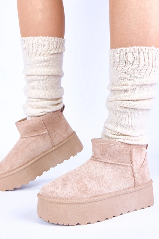 Smilšu sniega kurpes uz platformas ar...